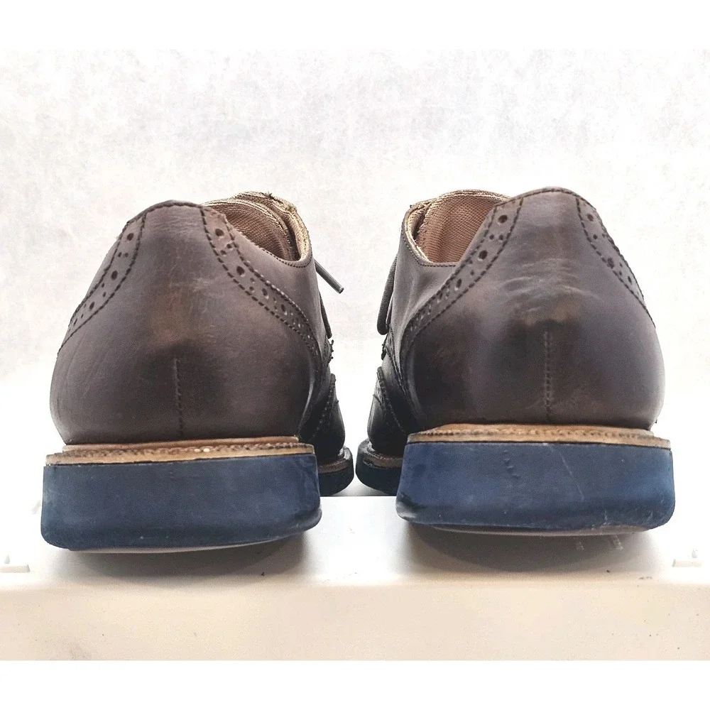 Cole Haan Mens Great Jones Wingtip Oxford Shoes Leather Grand.os C21826 Sz 9‎